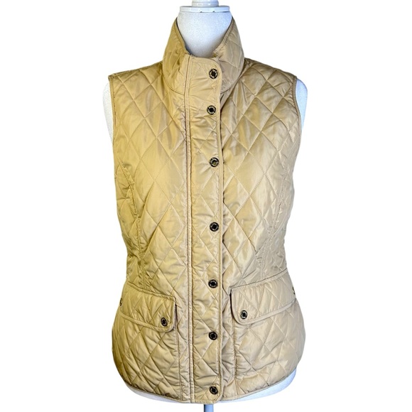 Lilly Pulitzer Quilted Beige Vest Size L - Picture 5 of 16